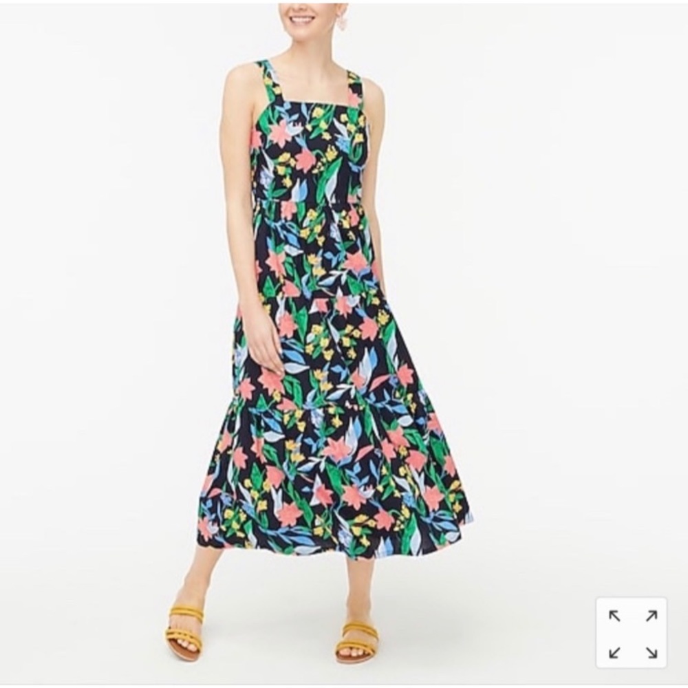 J.Crew Floral Midi Dress